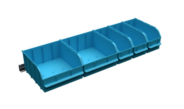 Bin Set for Adjustable Shelving, (7) 6”